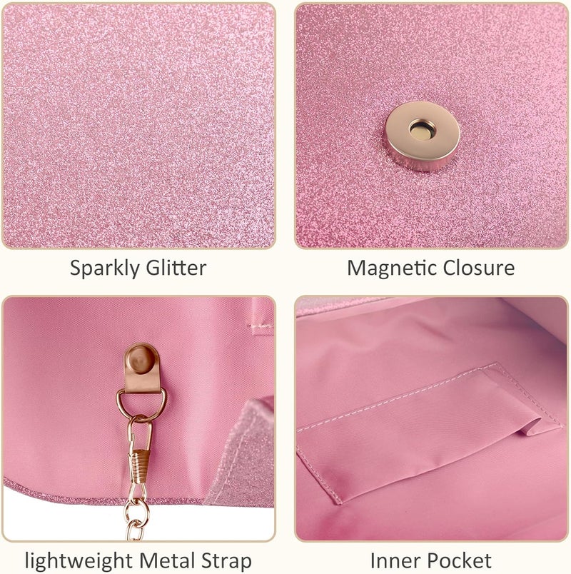 PACETAP Clutch Purses for Women, Handbags with Chain for Women Formal, Evening Bag for Wedding Party Cocktail Prom Dinner - Image 3